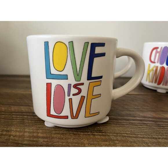 Queer Eye LGBTQIA LOT "Love Is love” Yass Queen” Ceramic Mugs Large Mug PRIDE - Picture 3 of 9